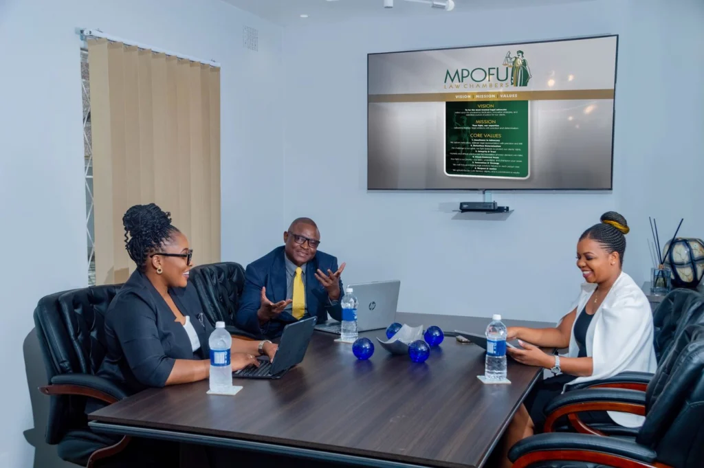 Discussion around the boardroom table